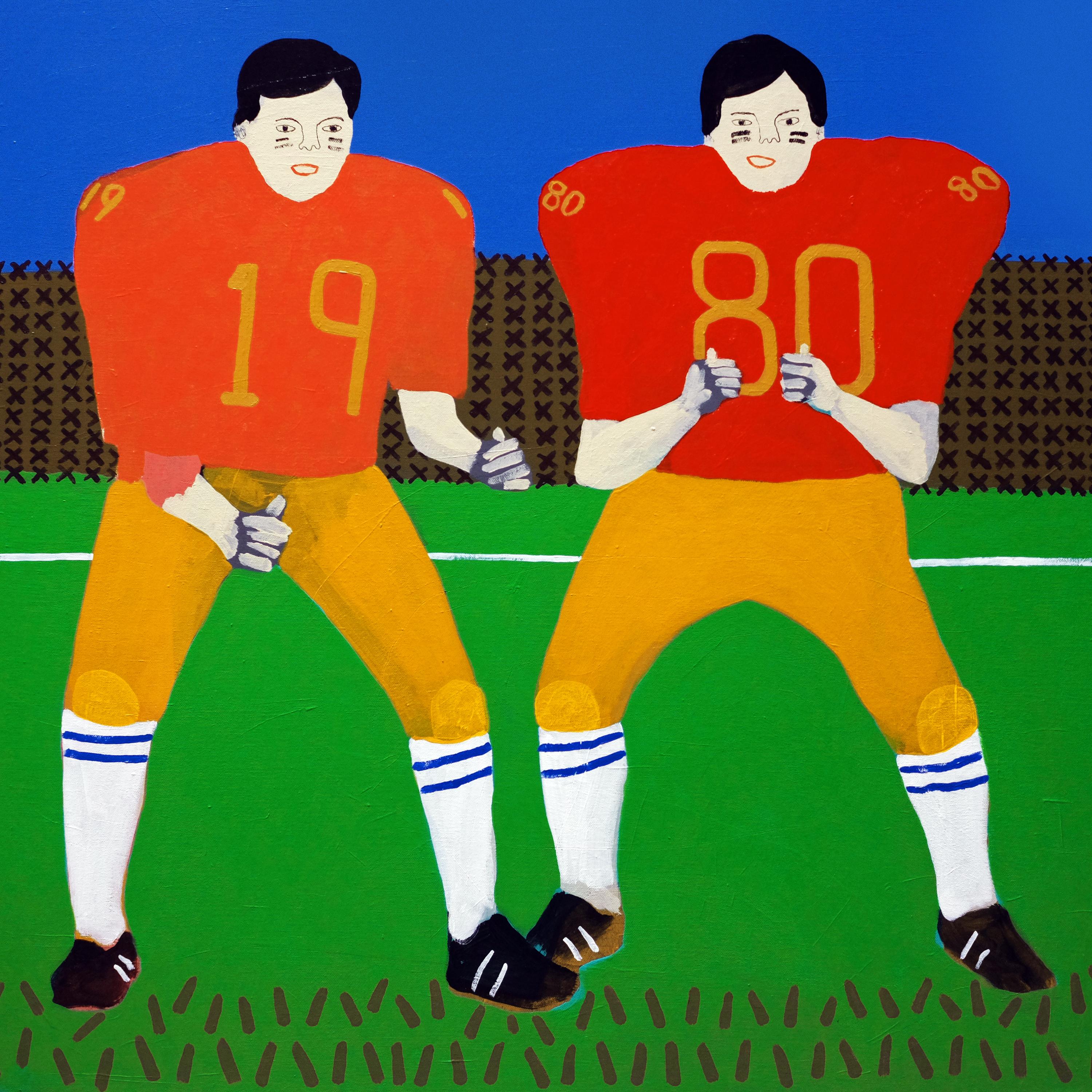 Modern 'the Last Stand' Football Portrait Painting by Alan Fears Pop Art