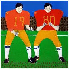 'the Last Stand' Football Portrait Painting by Alan Fears Pop Art