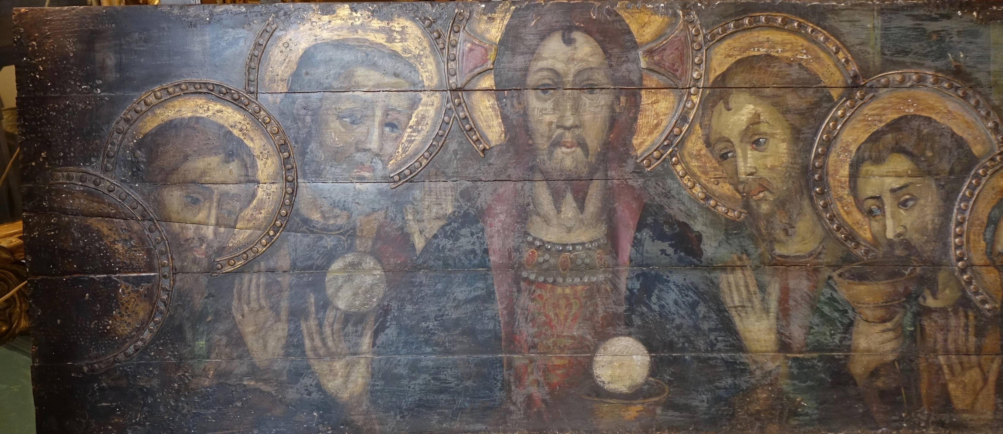 18th Century and Earlier The Last Supper, Part of a Predella, Northern Italy, Late 15th Century