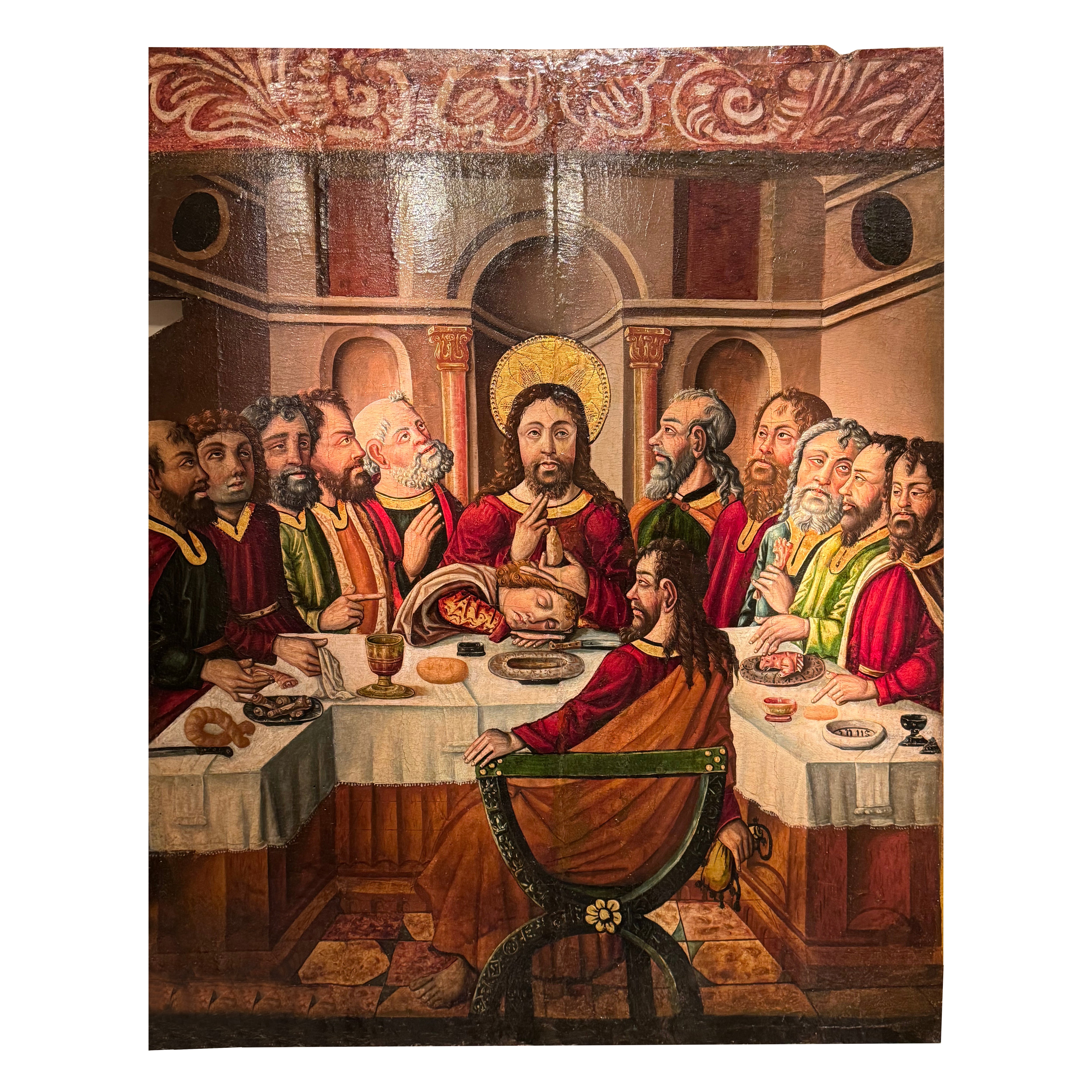 L
Ultima Cena", Spagna Fine XV secolo