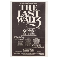 'The Last Waltz' 1978 Australian One Sheet Film Poster