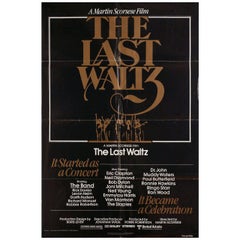 Vintage Last Waltz 1978 U.S. One Sheet Film Poster