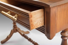 The Laureline Vanity Table, 1934 Restored Dressing Table with Brass Armac Martin