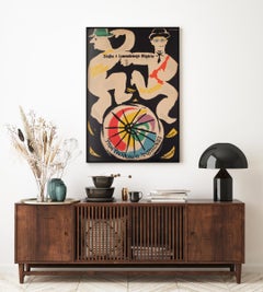 Affiche polonaise A1 du film The Lavender Hill Mob, Jan Mlodozeniec, 1956