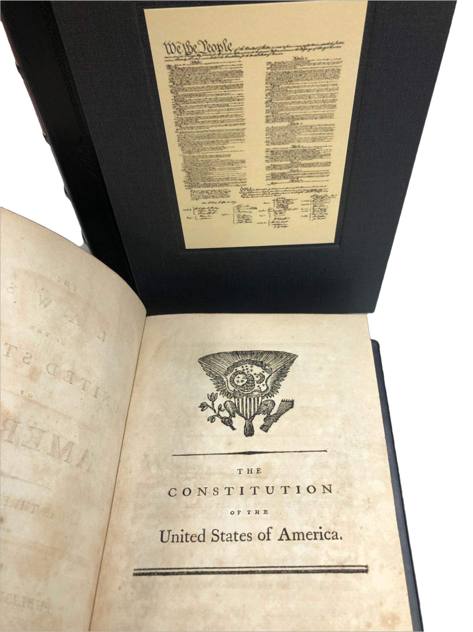 Paper The Laws of the United States of America, First Edition, 3 Vol. Set, 1796-7