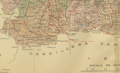 The Lay of the Land: A 1901 Topographic Map of Oviedo, Asturias