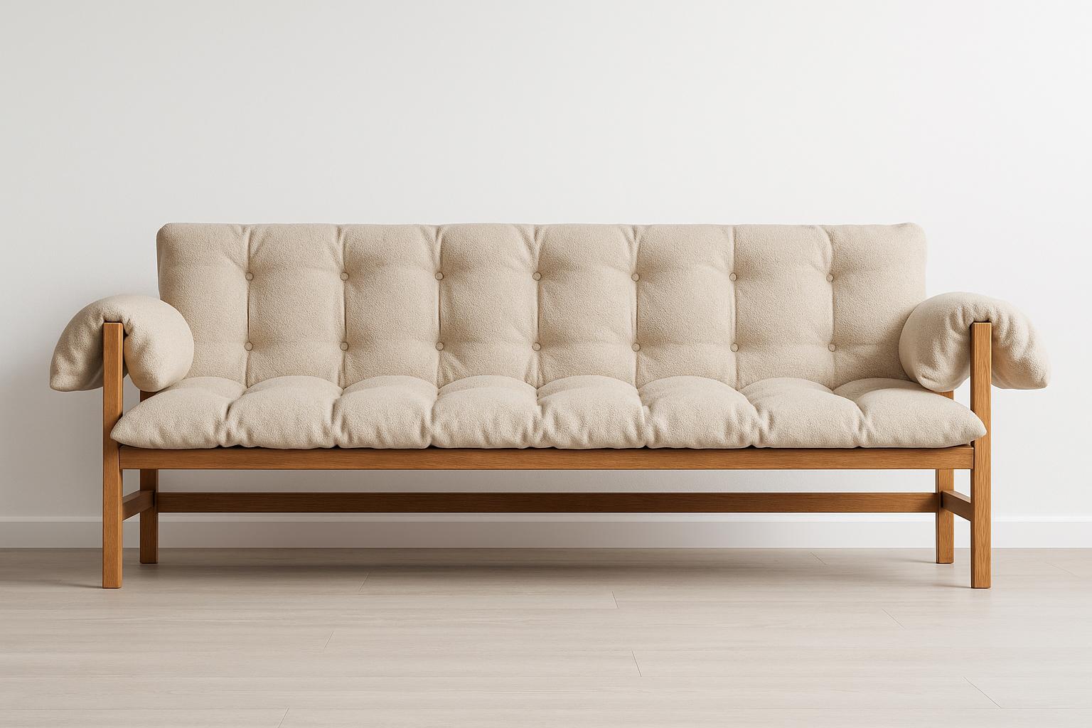Moderno I pigri. Legno massiccio brasiliano con imbottitura in lino Design/One di Amilcar Oliveira in vendita