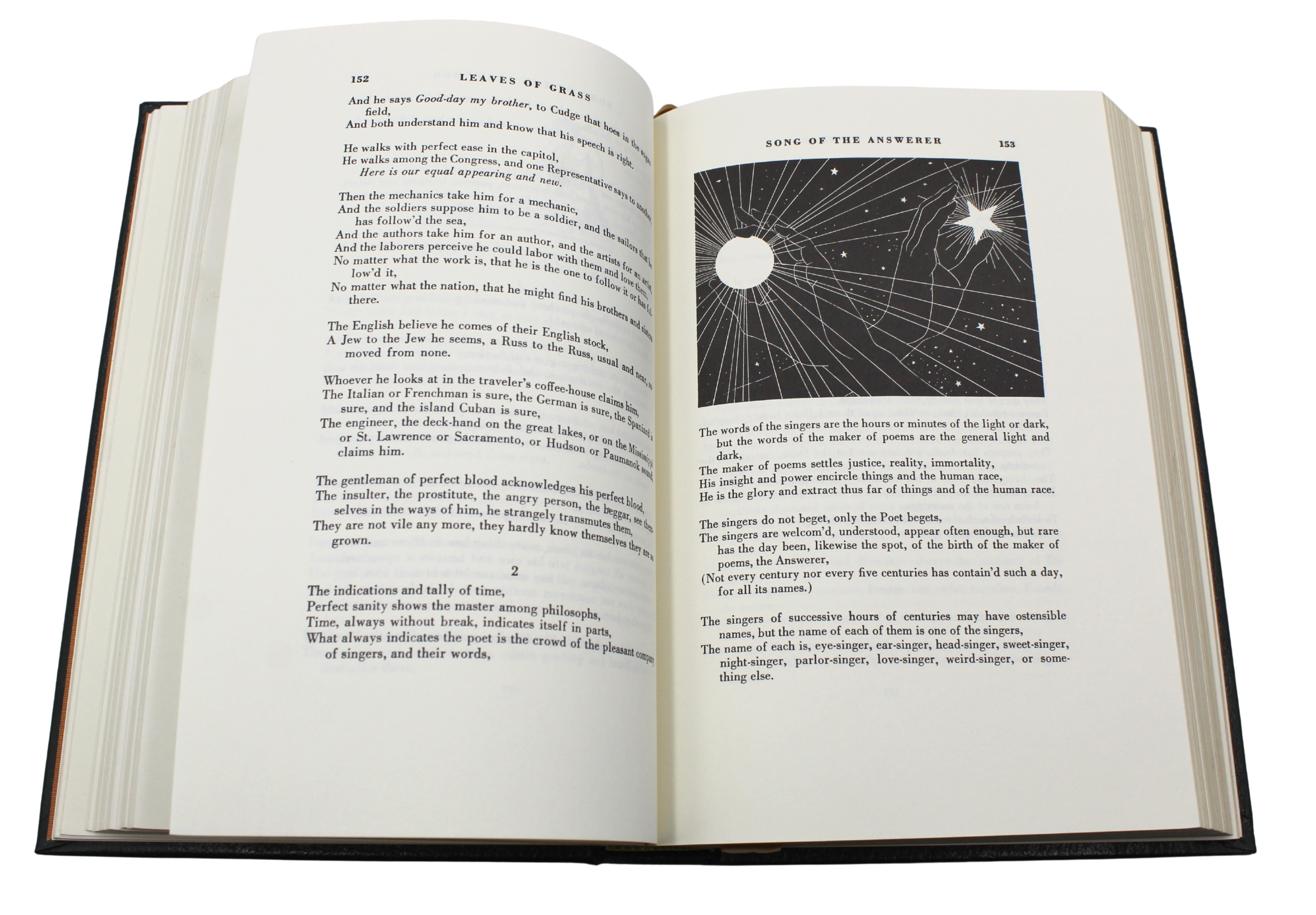 Las Hojas de Hierba de Walt Whitman, Ilustrado por Rockwell Kent, Easton Press en venta 3