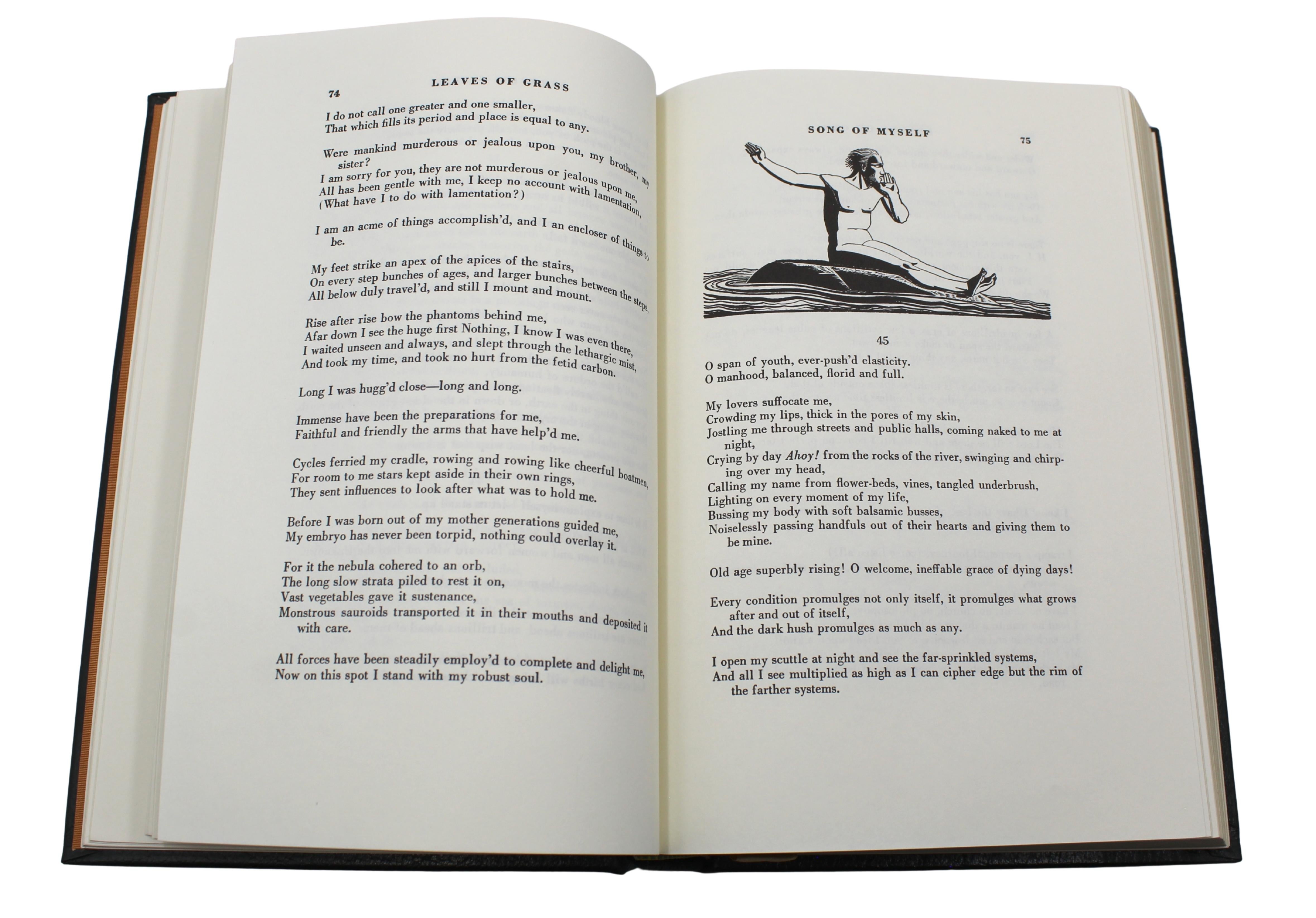 Las Hojas de Hierba de Walt Whitman, Ilustrado por Rockwell Kent, Easton Press en venta 4