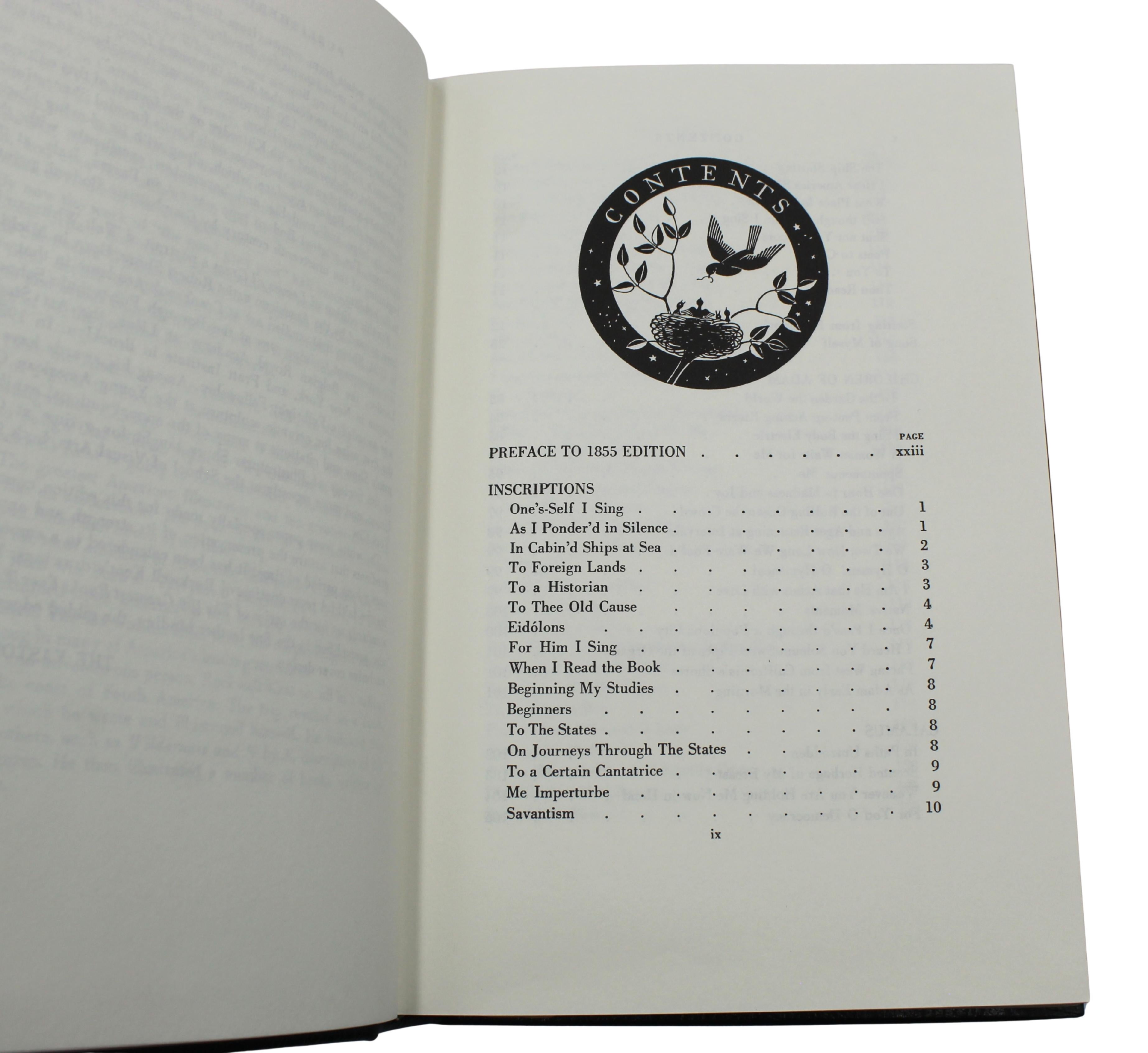 Las Hojas de Hierba de Walt Whitman, Ilustrado por Rockwell Kent, Easton Press finales del siglo XX en venta