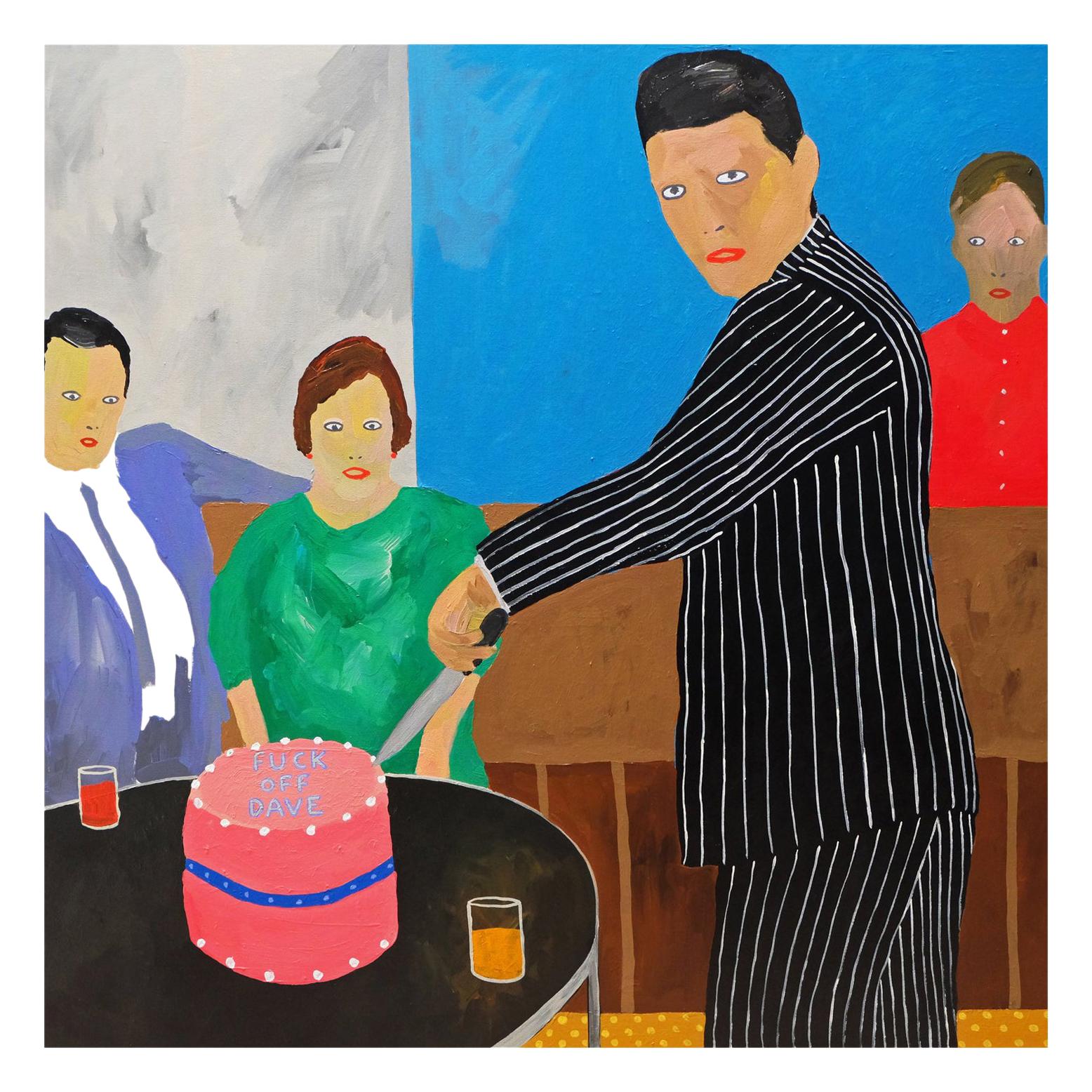 'The Leaving Party' Portrait Painting by Alan Fears Pop Art
