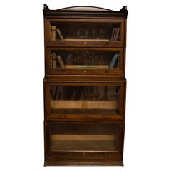 The "Lebus" Bookcase A Graduated Sectional Glazed Four Tier Barristers Bookcase