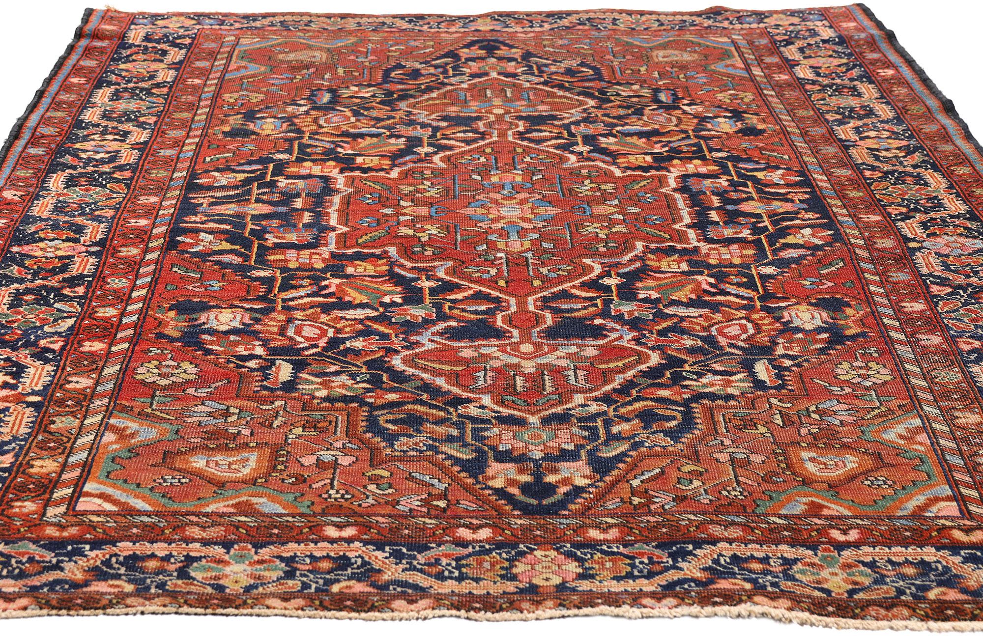 XIX secolo The Legacy of Tabriz: Late 19th Century Persian Rug of Timeless Grandeur in vendita