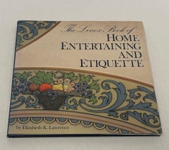The Lenox Book of Home Entertaining & Etiquette Hardcover Elizabeth K. Lawrence
