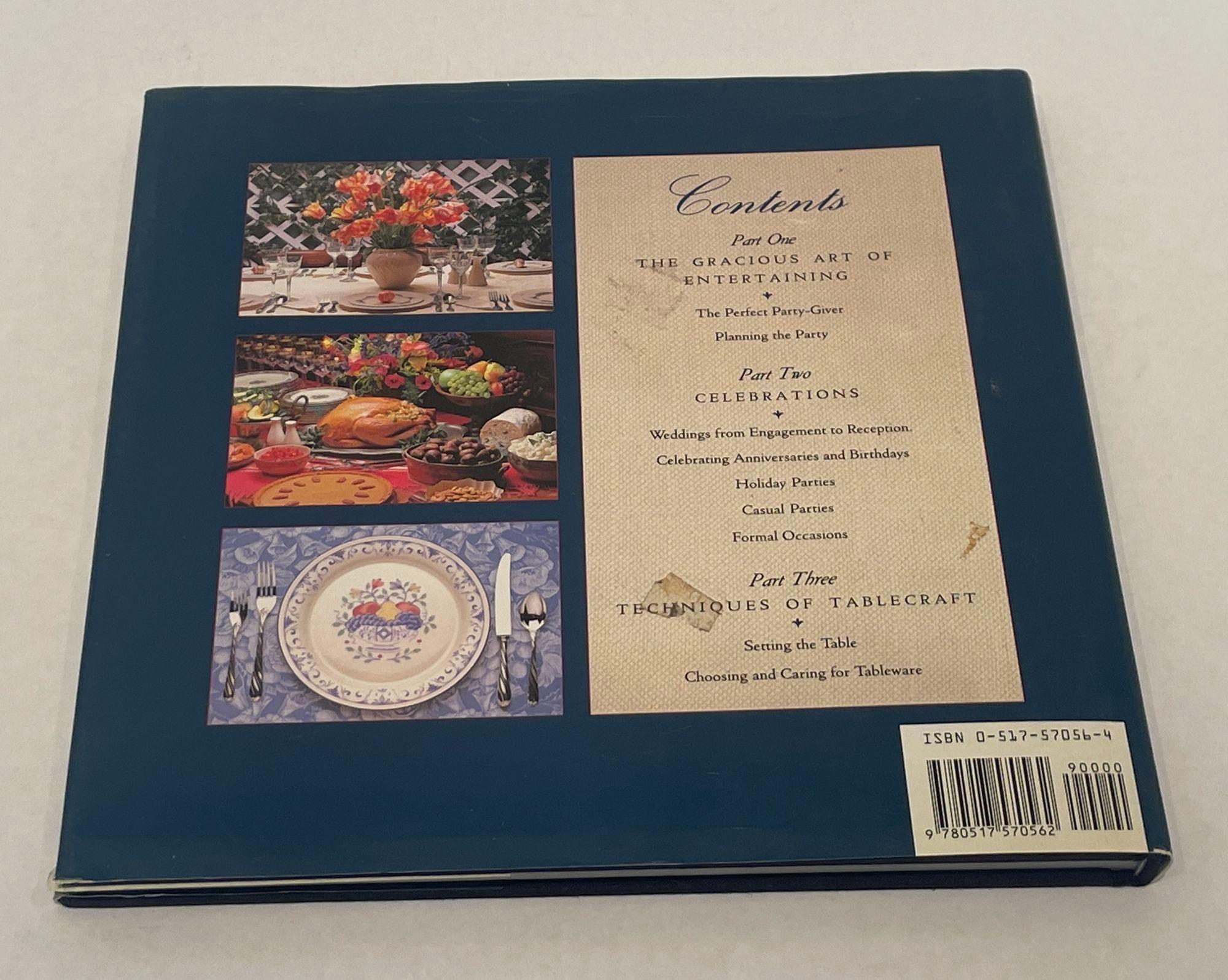 American The Lenox Book of Home Entertaining & Etiquette Hardcover Elizabeth K. Lawrence For Sale