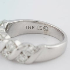 The Leo 1 Carat Round Brilliant Cut Diamond 14k White Gold Wedding Band