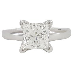 Leo Diamond 1.50 Carat Solitaire Engagement Platinum Ring