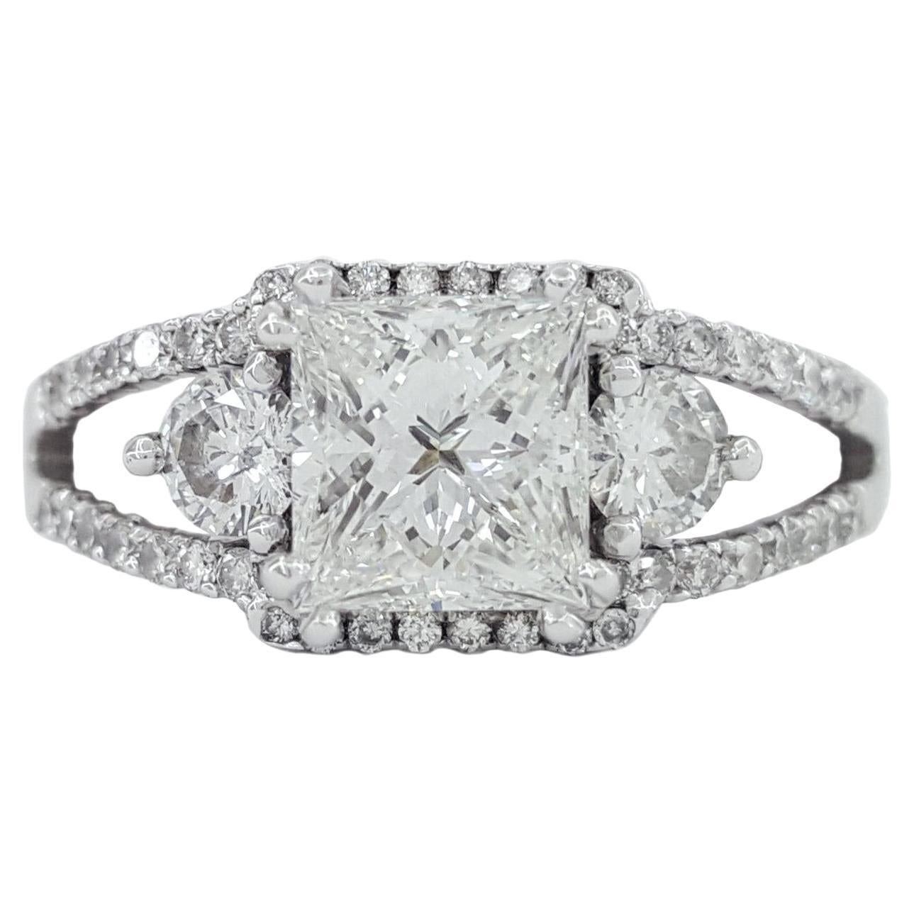 The Leo Diamond Princess Cut 1.45 Diamdond Ring For Sale