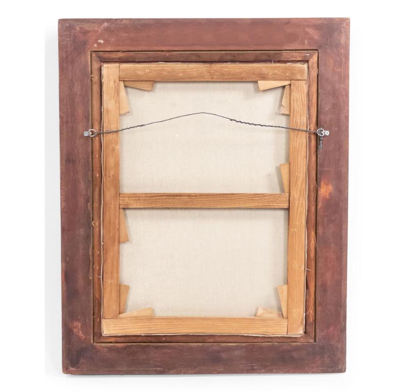 El cuadro de la carta con la mujer de rojo Biedermeier en venta