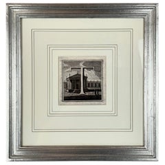 L. Vanvitelli’s the Letter ”T" for King Carlos III, Hand Leafed Custom Frame