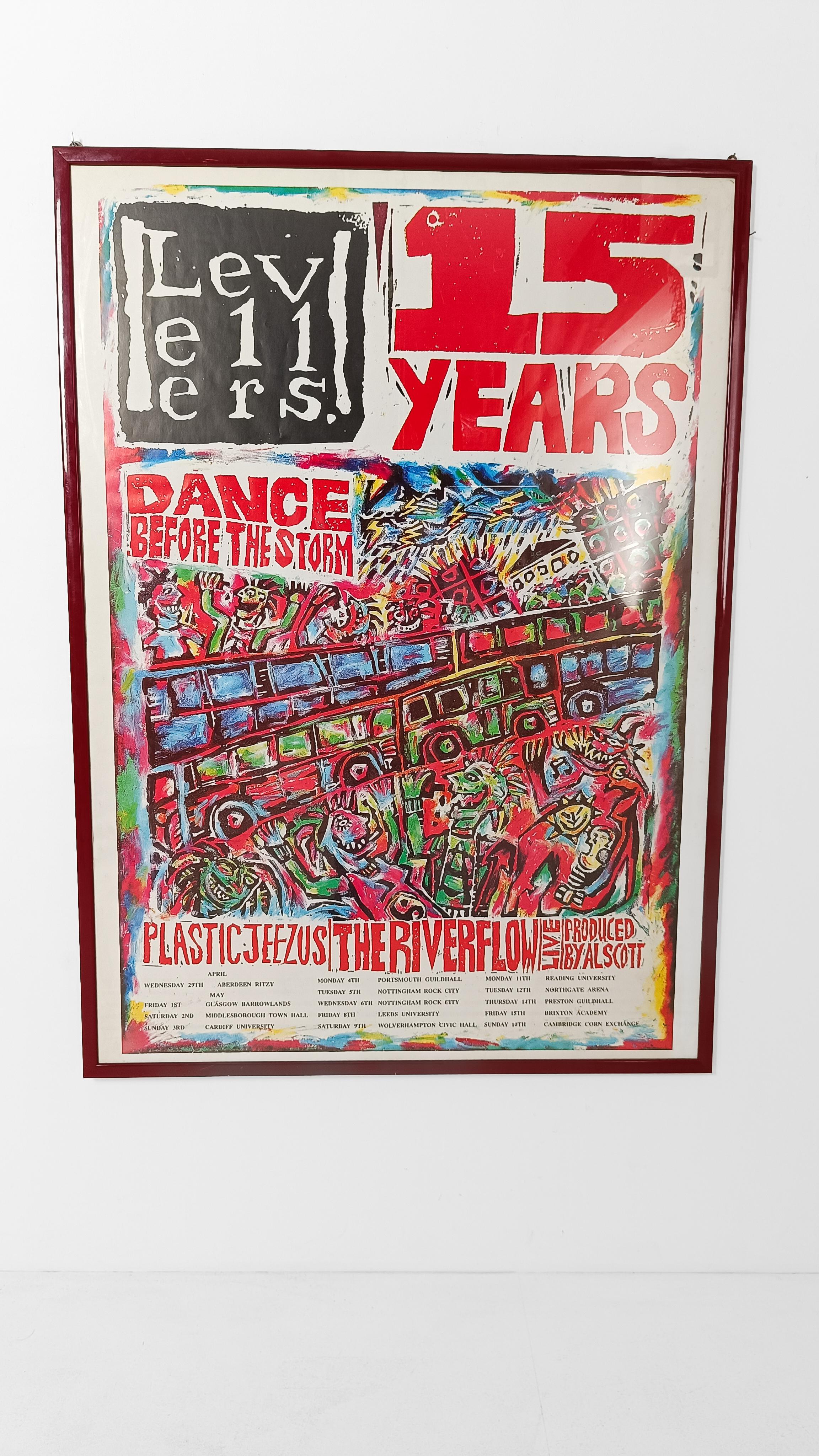 The Levellers billboard promo poster 'Dance Before the Storm
