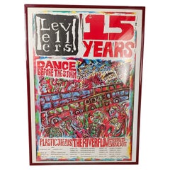 Affiche publicitaire The Levellers « Dance Before the Storm » (Dance avant la tempête) 15 ans