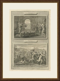 The Levite's Concubine and the Daughters of Shiloh, Mortier Bible circa 1700