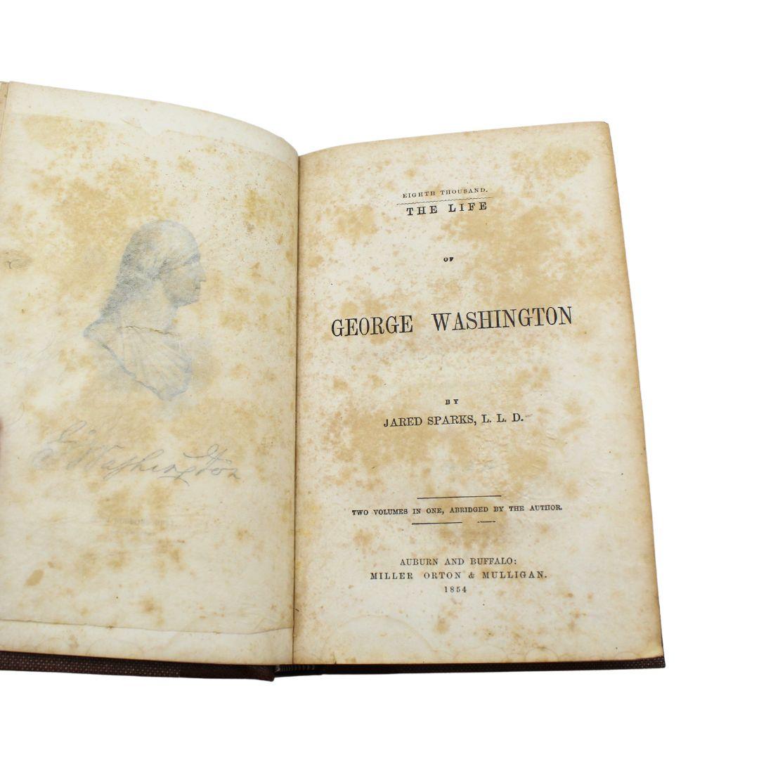 La vida de George Washington por Jared Sparks, Impresión posterior, 1854 En relieve en venta