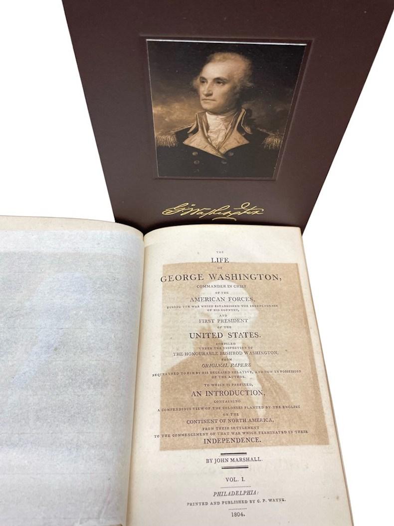 Marshall, John. The Life of George Washington, Commander in Chief of the American Forces, During the War which Established the Independence of His Country, and First President of the United States. Philadelphia: C.P. Wayne, 1804-1807. First Edition.