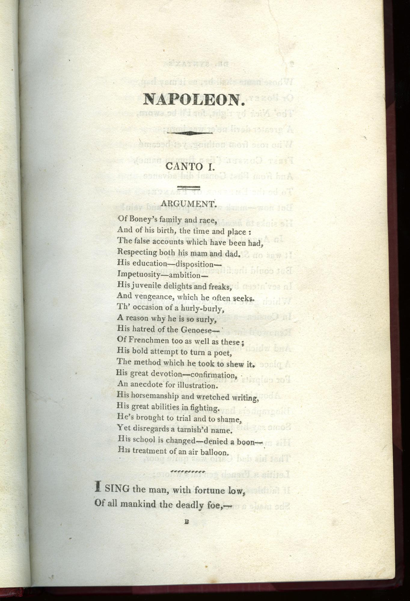 English The Life of Napoleon; A Hudibrastic Poem in Fifteen Cantos - ILLUSTRATED For Sale