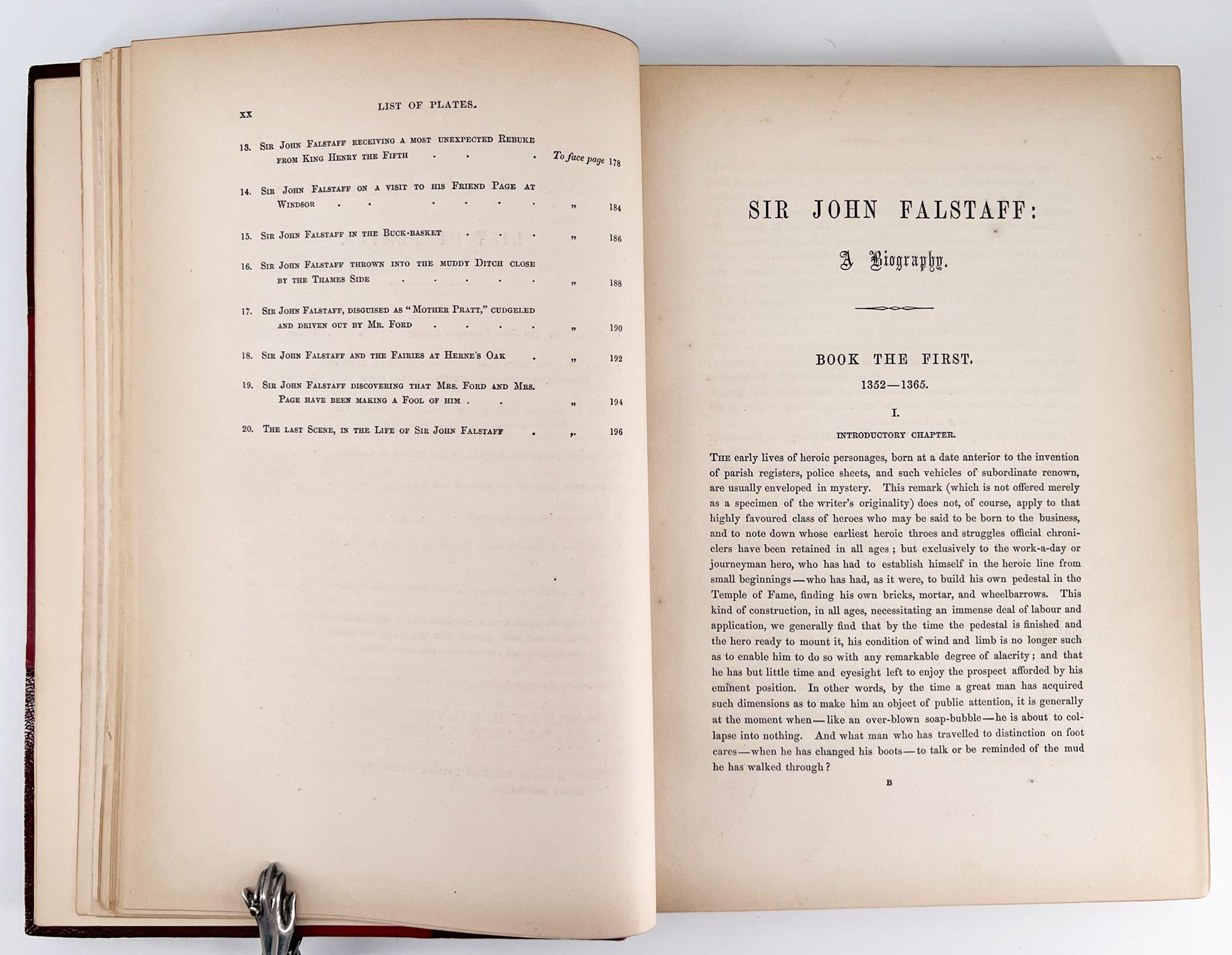 La vie de Sir John Falstaff ; une biographie du chevalier provenant d'une source authentique en vente 5