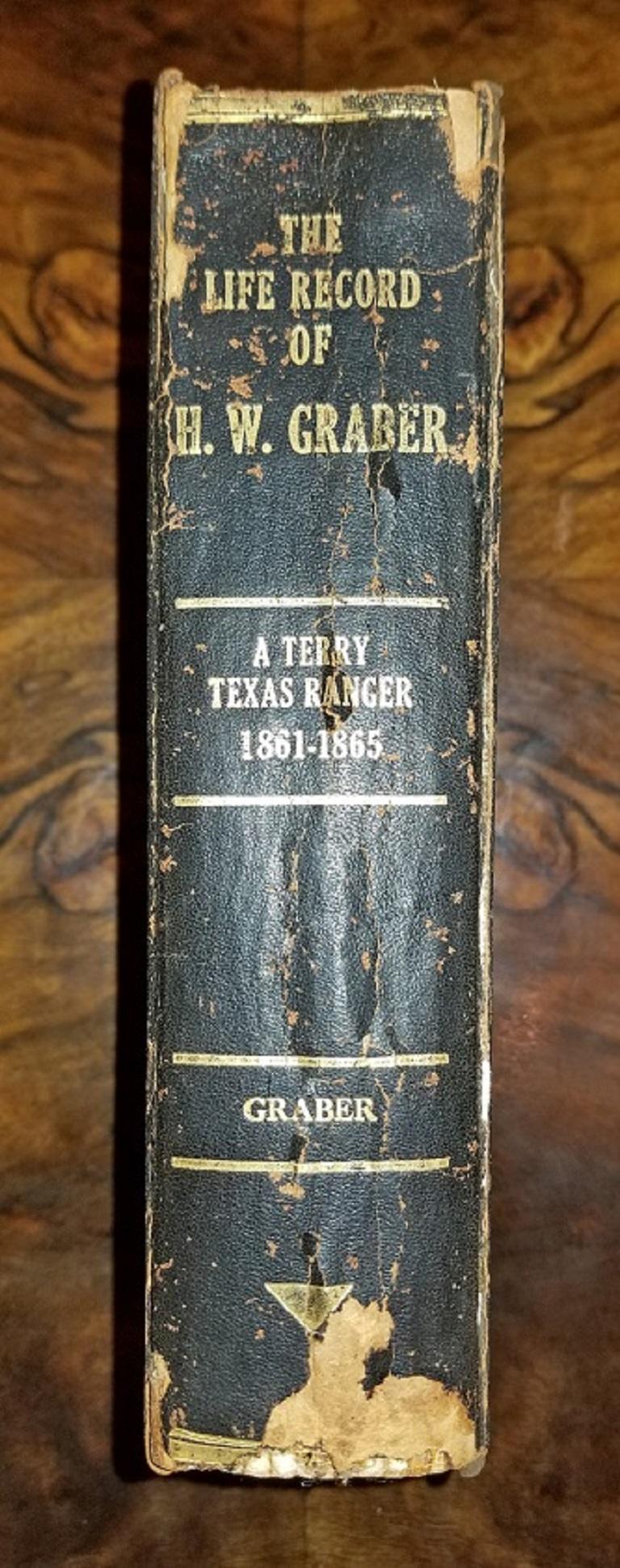 Classique américain The Life Record of HW Graber Texas Ranger - Première édition consacrée à la première édition en vente