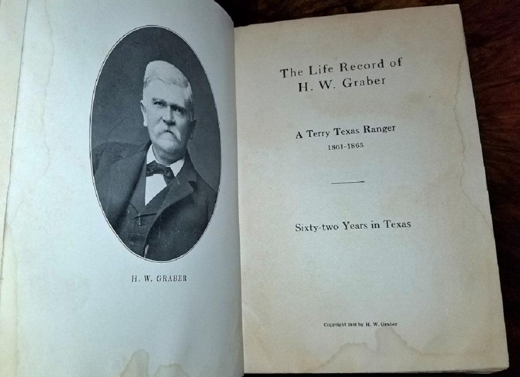 Paper The Life Record of HW Graber Texas Ranger Dedicated First Edition For Sale