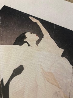 "The Lightness of Being" Figurative Archival Print on Textured Watercolor Paper