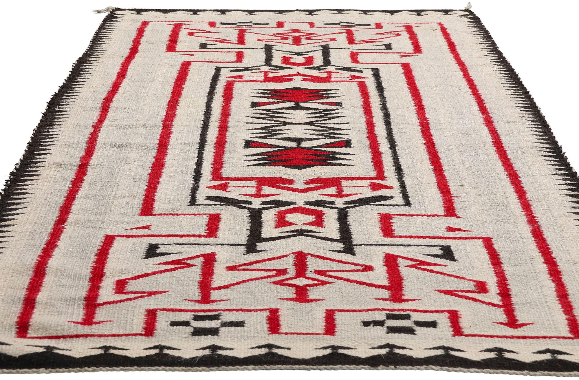 American The Lightning Path: A Rare Early 20th-Century Crystal Weaving of Ancestral Power For Sale