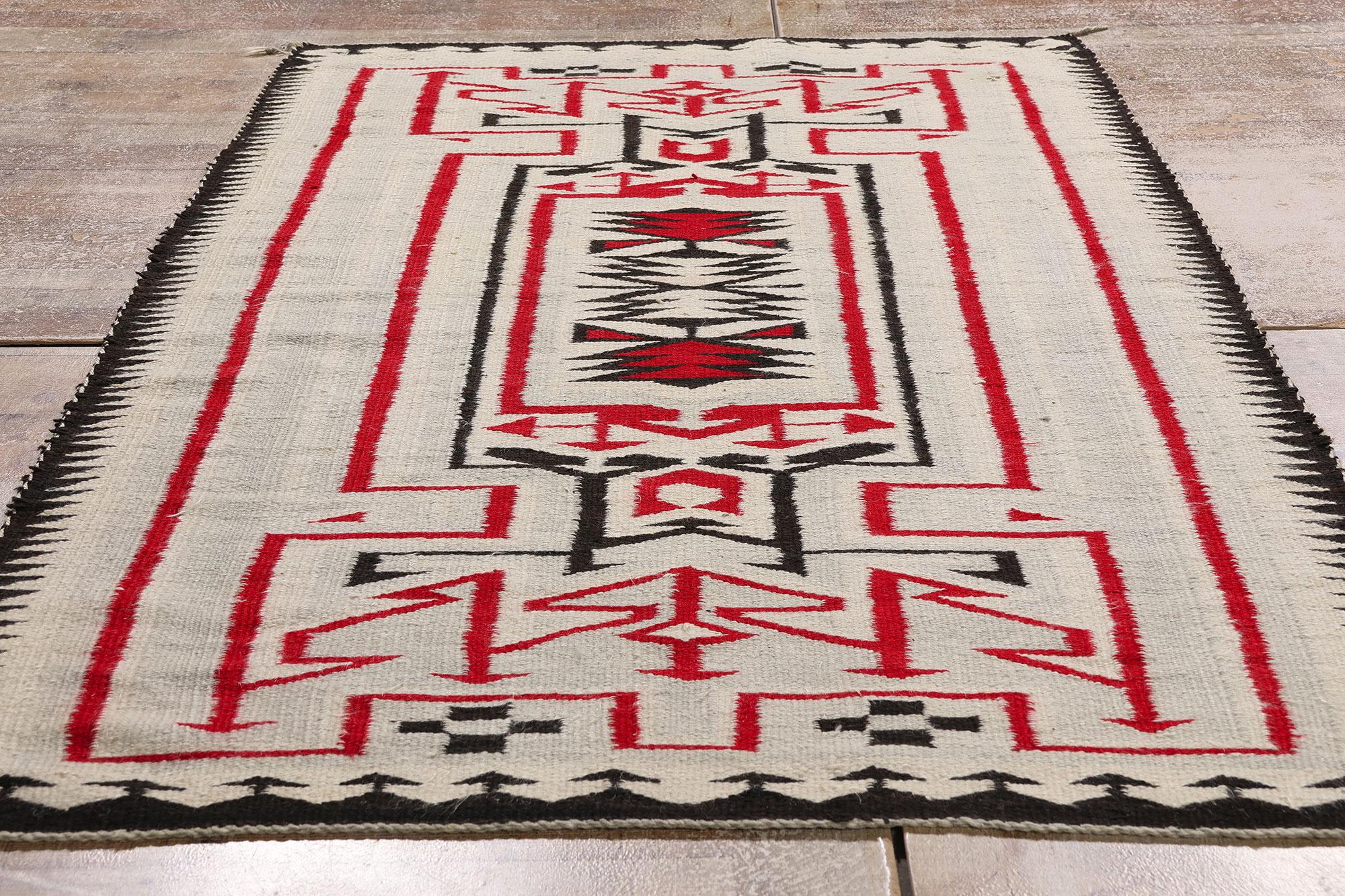Hand-Woven The Lightning Path: A Rare Early 20th-Century Crystal Weaving of Ancestral Power For Sale