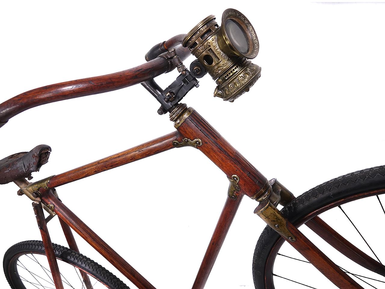 This wooden bicycle is one even a seasoned collector may not know. “The Ligna
