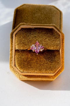 The Lilac Pink Sapphire And Diamond Engagement Ring
