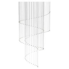 Lampadario in vetro The Line 16 di Stillux