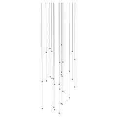Lampadario in vetro The Line 18 di Stillux