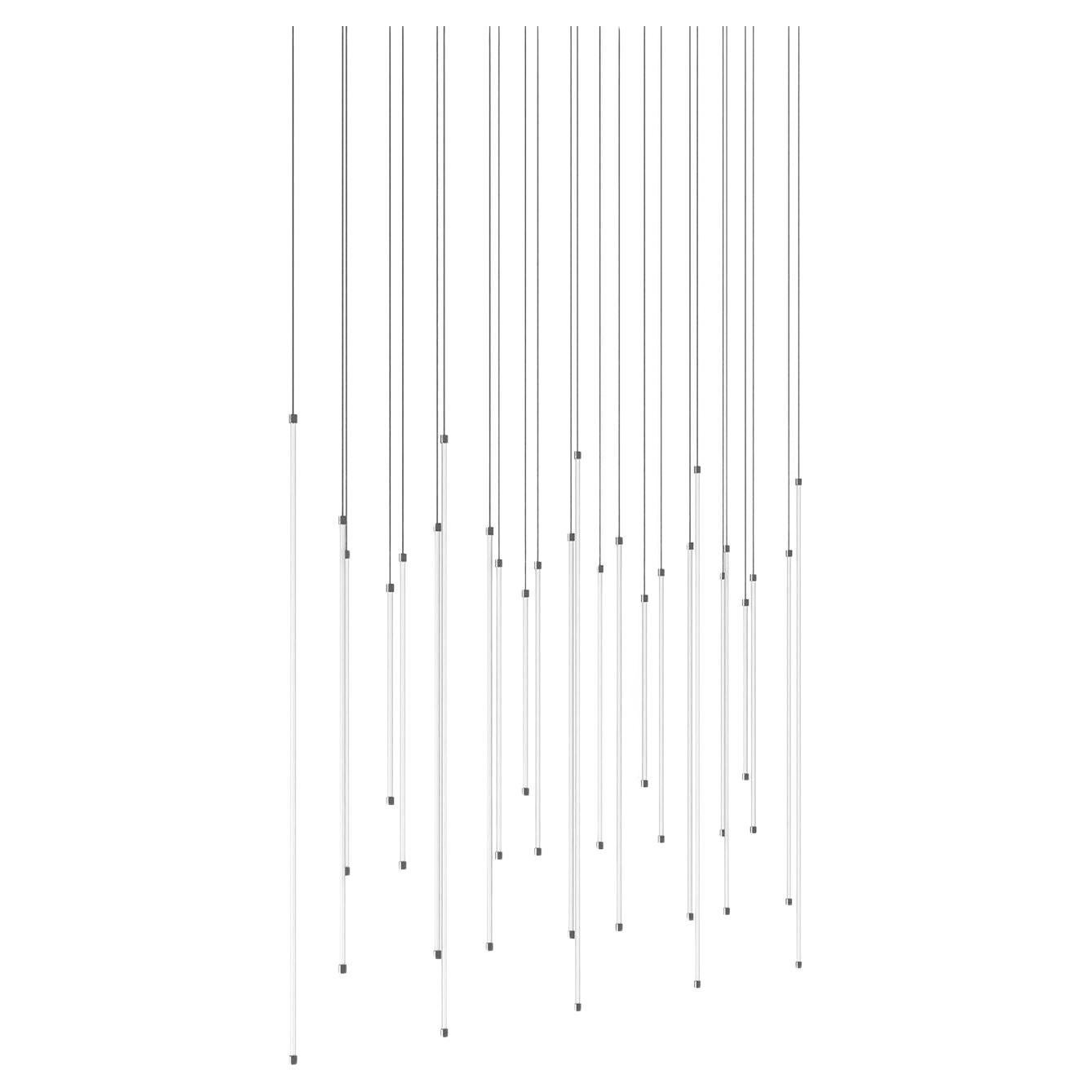 The Line 4 Glass Chandelier by Stillux