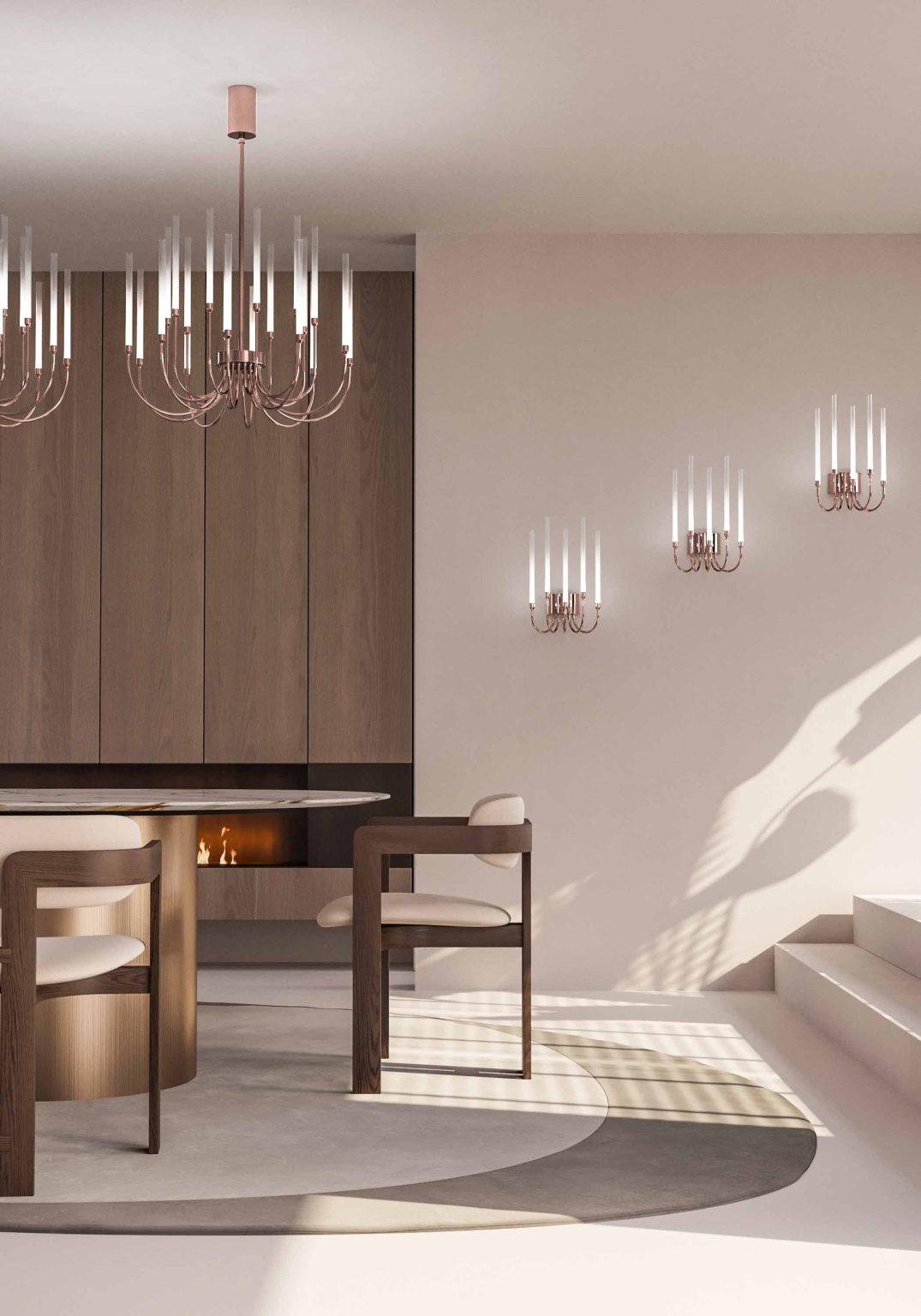Postmoderno Lampada da soffitto The Line, 21500, di Stillux Illuminazione in vendita