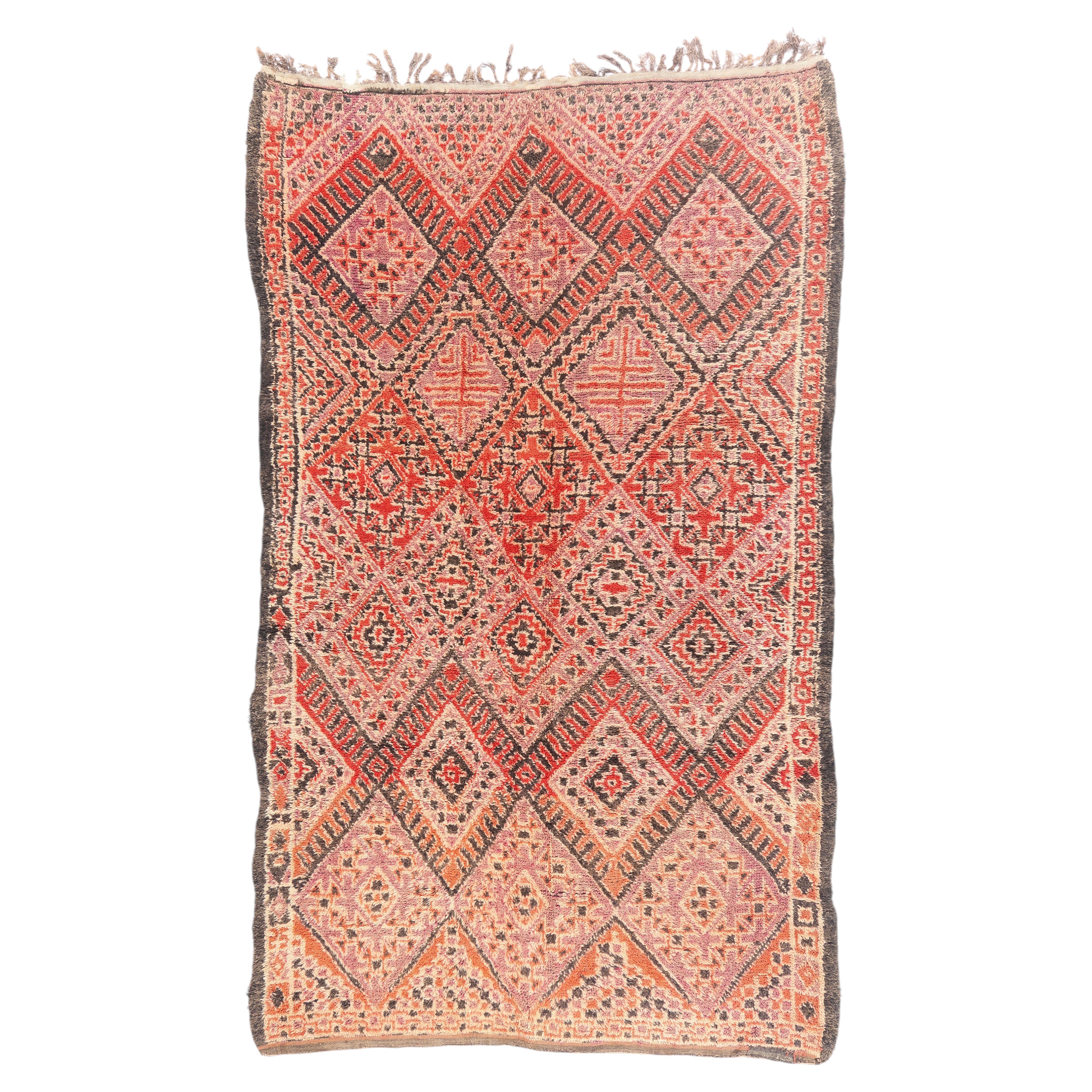 The Lineage Keeper: A Zayane Beni M'Guild Moroccan Masterpiece of Ancestral Art For Sale