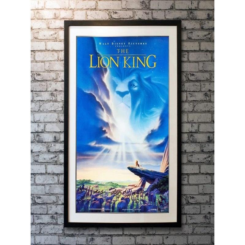 The Lion King, unframed poster, 1997

Original One Sheet (27 X 40 Inches). Lion prince Simba and his father are targeted by his bitter uncle, who wants to ascend the throne himself.

Year: 1997
Nationality: United States
Condition: