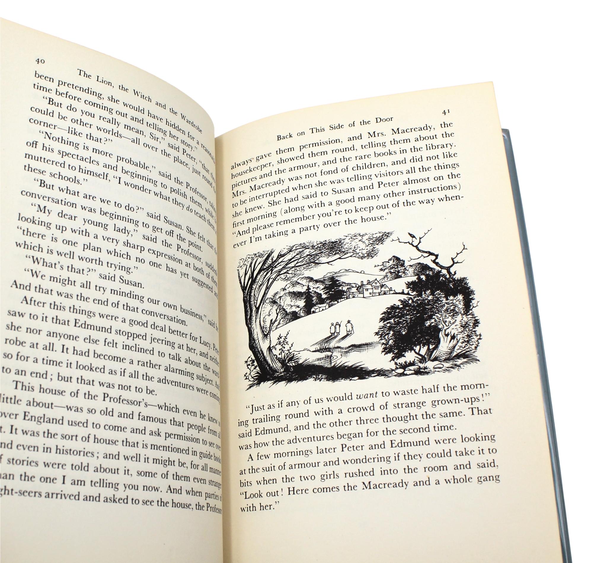 The Lion, The Witch, and The Wardrobe by C. S. Lewis, First US Edition in DJ 5