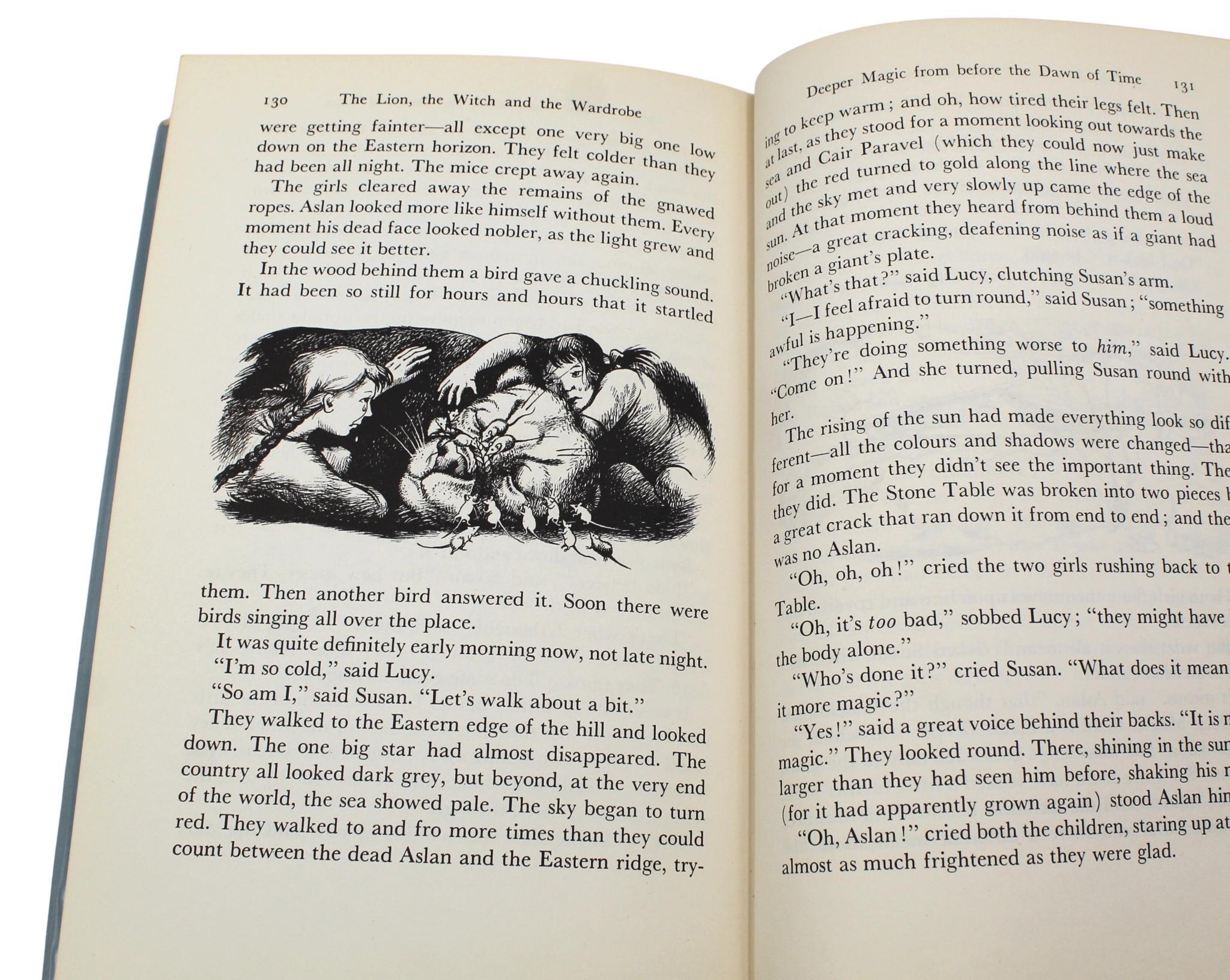 The Lion, The Witch, and The Wardrobe by C. S. Lewis, First US Edition in DJ 6