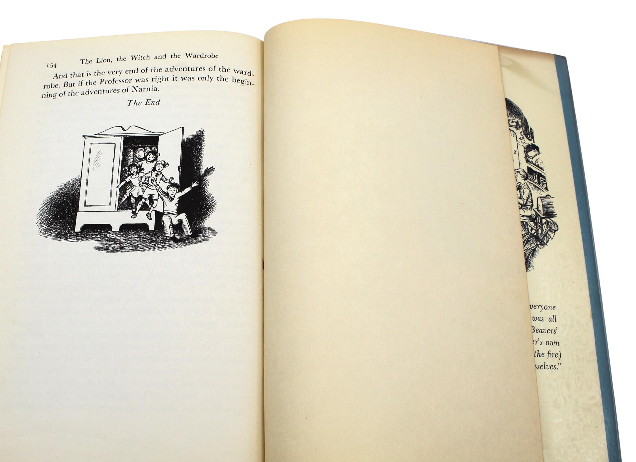 The Lion, The Witch, and The Wardrobe by C. S. Lewis, First US Edition in DJ 7