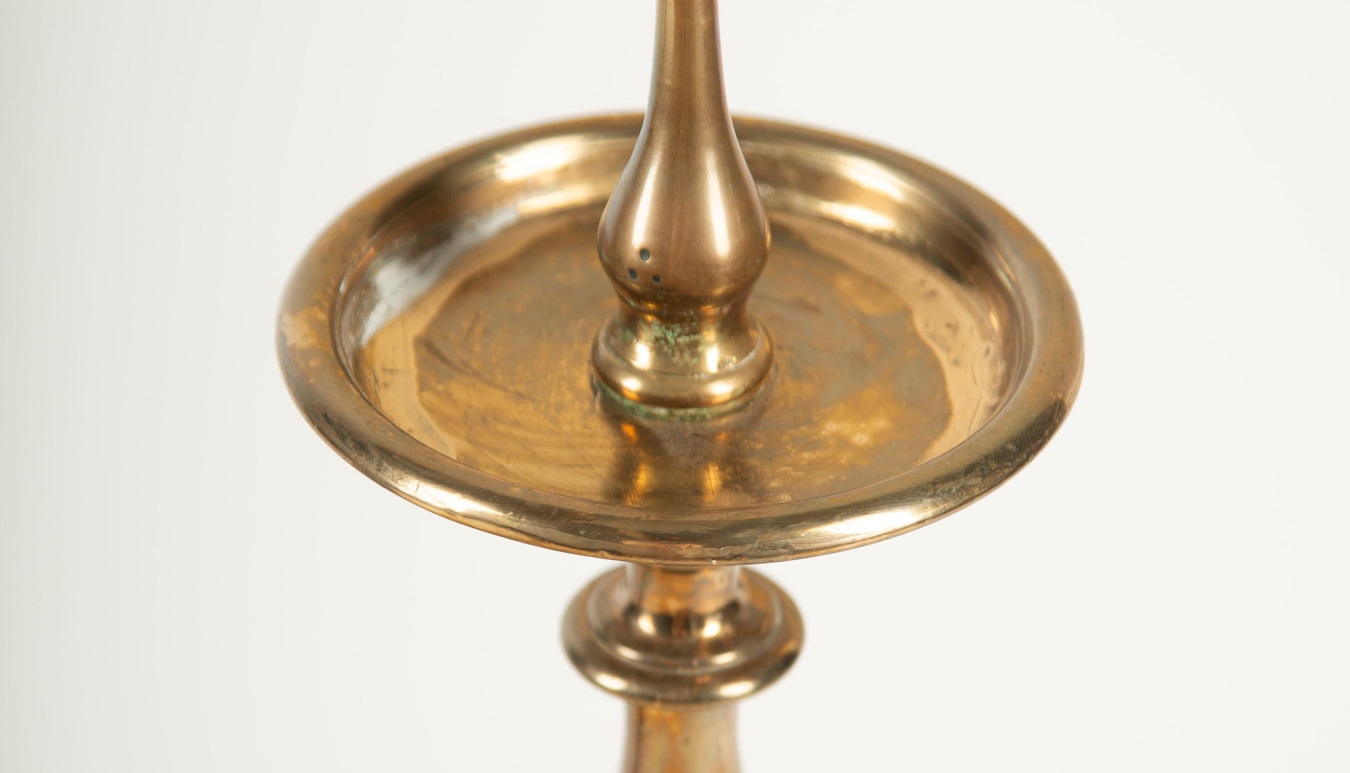 The Lion’s Foot Flame: French Altar Pricket Candlesticks For Sale 2
