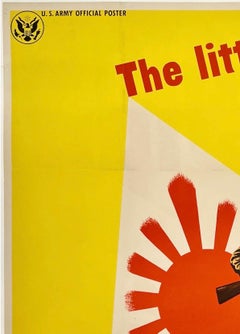 THE LITTLE JAP IS A BIG JOB! Original Vintage WWII World War Propaganda Poster