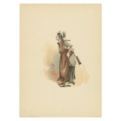 La pequeña marquesa de Old Curiosity Shop - 1889 Impresión según Dickens